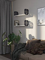 Полиця навісна металева фарбована "Дім" 220х800х220, 1 полиця ЛДСП