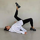 Однотонні лосини зі штрипками базові на високій посадці (р. 40-46) 31bu1050, фото 7