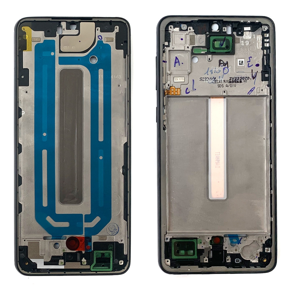 Рамка кріплення дисплея Samsung A336 Galaxy A33 5G чорна!, фото 1
