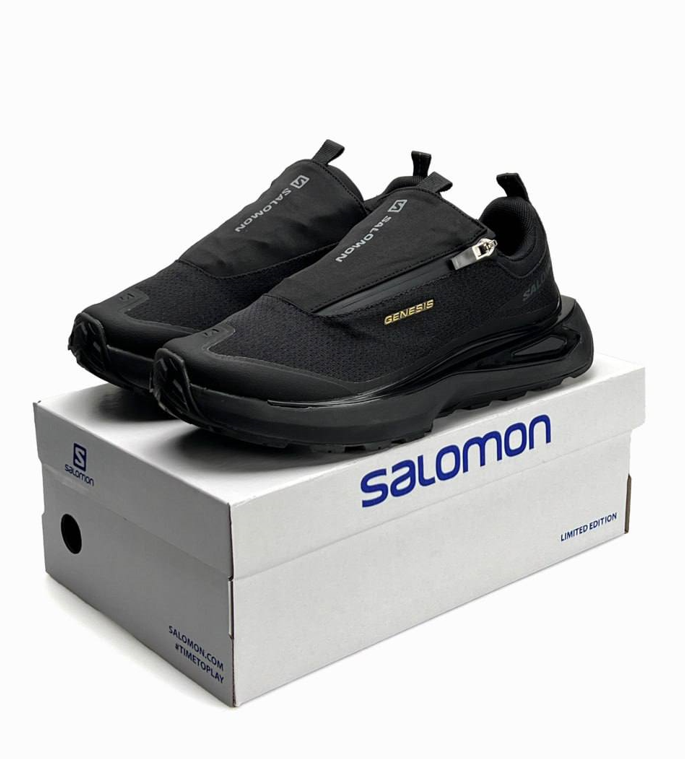Чоловічі кросівки Salomon Odyssey Elm Advanced Black Саломон чорні весна осінь демісезон, фото 1