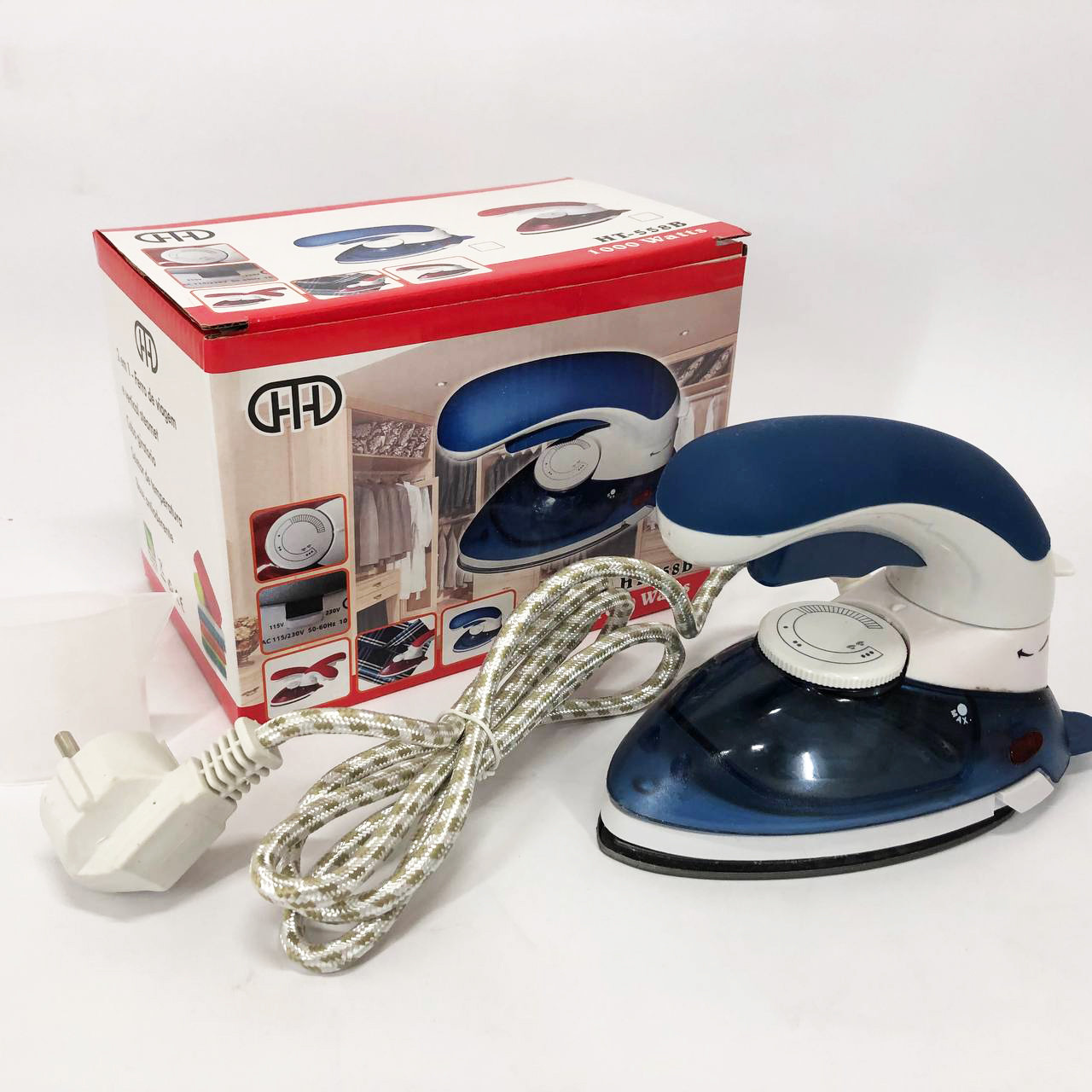 Отпариватель Mini Steam Iron HT-558B. Колір синій