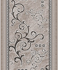 Бюджетна килимова доріжка ширина 1,10м на повсті Лоза бежева, фото 2