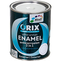 Емаль антикорозійна Atoll Orix Hammer 3 в 1 мідь 0.7л