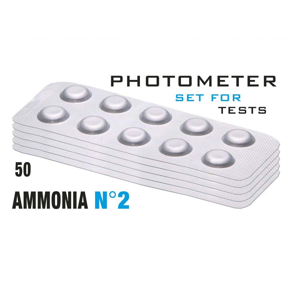 Таб. Ammonia 2 (Аміак 0 - 1 мг/л) (50 піг./уп.) (10 піг./шт) PrimerLab/Comporator