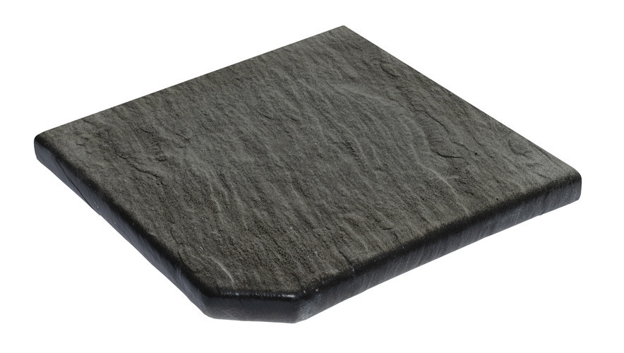 Камінь 33, кут зовнішній 33х33х3,5 гострий, NOVASCHISTE, тон Anthracite 313772, фото 1