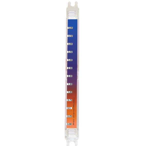 Параметр-стрічка Copper/Zinc HR (Мідь/Цинк, 0.0 - 5.0 мг/л) для FlexiTester