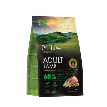 Сухий корм для собак усіх порід з ягнятиною та картоплею Profine Lamb and Potatoes 3 кг