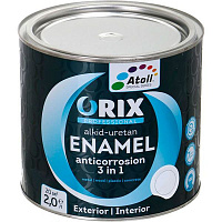 Емаль антикорозійна Atoll Orix Hammer 3 в 1 смарагд 2л