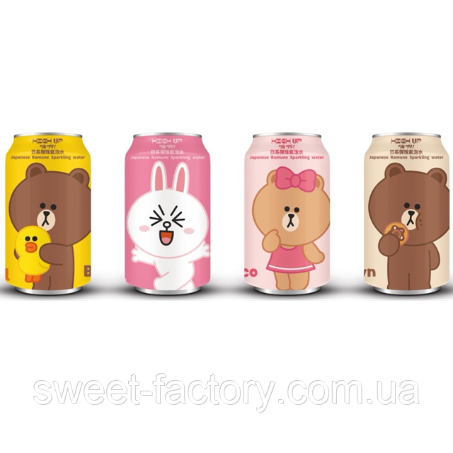 Газований напій Line Friends Vanilla Ramune 330ml, фото 1