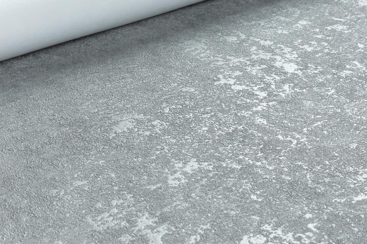 Вінілові шпалери гарячого тиснення на флізеліні Erismann Melange XL 12214-34 сірий (1,06х10,05м), фото 1