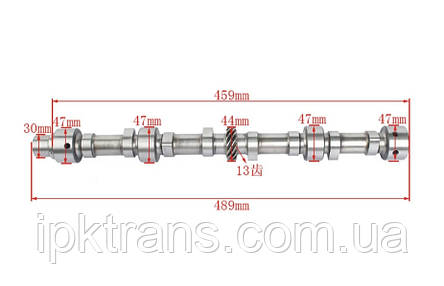 Розподільчий вал двигуна Toyota 5K № 13501-76003-71, 135017600371, фото 3