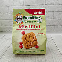 Печиво Barilla Mulino Bianco Armonia Mirtillini з цільнозерновим борошном багате на вітамін Е 270 г, Італія