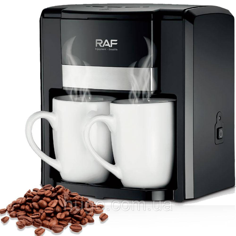 Крапельна кофеварка RAF R.115 на 2 чашки / Електрична кофеварка / Кофеварка для дому, фото 1