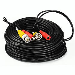 Комбінований патчкорд BNC+DC 20м / Кабель для відеокамери спостереження