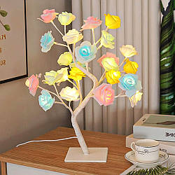 Настільна лампа "Рожевий сад" / Світлодіодний світильник "Дерево світла"