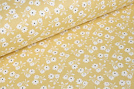 Ранфорс 240 см Квіточки на жовтому