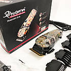 Професійна машинка для стрижки волосся GEMEI GM-1018, Стильна машинка для стрижки, Триммер для бороди, фото 7