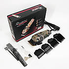 Професійна машинка для стрижки волосся GEMEI GM-1018, Стильна машинка для стрижки, Триммер для бороди, фото 4