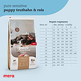 MERA PS Puppy Truthahn & Reis для цуценят та годуючих самок, з індичкою та рисом 12,5кг, фото 6