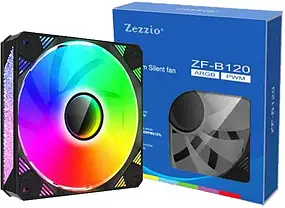 Кулер до корпусу Zezzio ZF-B120 ARGB, фото 4