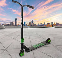 Дитячий двоколісний алюмінієвий трюковий самокат F10 колеса 100 мм надійний самокат з міцною рамою для дітей