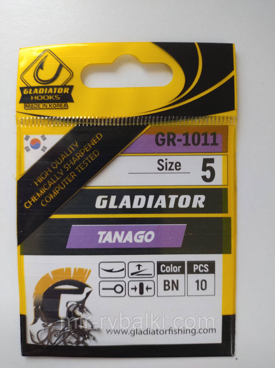 Гачки Gladiator Tanago №5 - 10 шт., фото 1