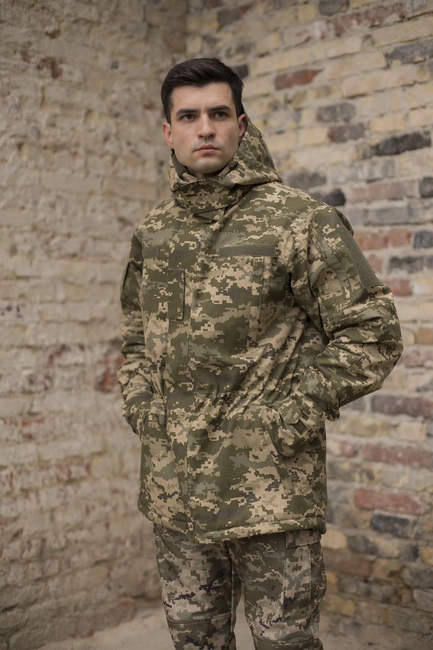 Тактична куртка-вітрівка GREHORI Textile, піксель