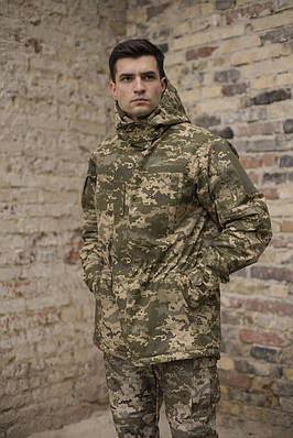 Тактична куртка-вітрівка GREHORI Textile, піксель