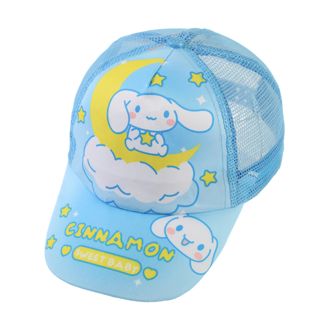 Дитяча кепка Cinnamoroll р. 50–54 | Універсальна голуба бейсболка з сіткою для хлопчика і дівчинки