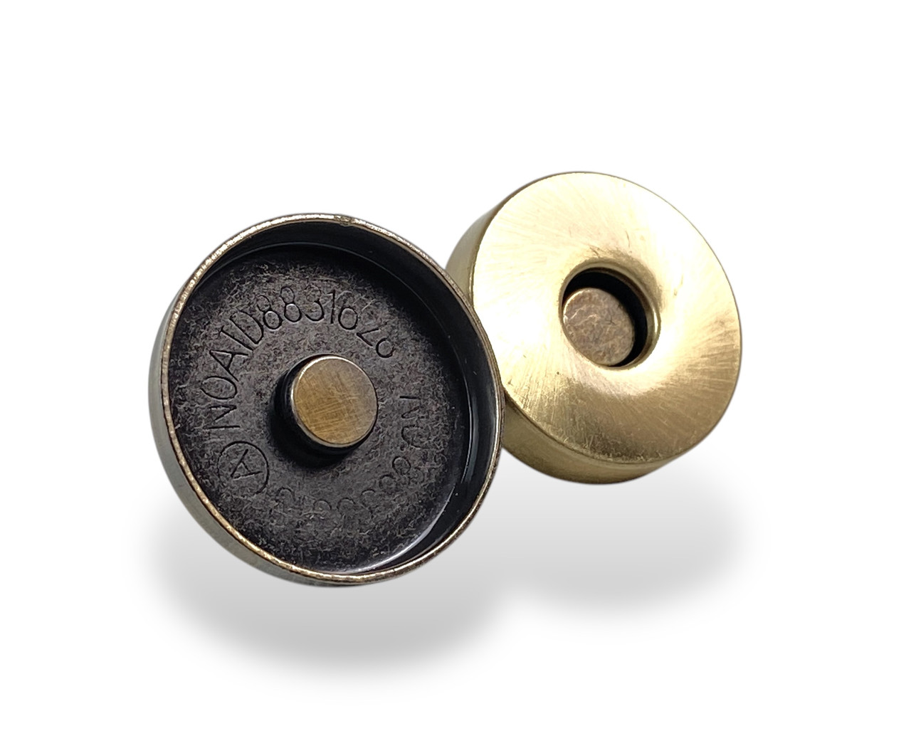 Магнітна кнопка з кришкою d20мм колір Антик, фото 1