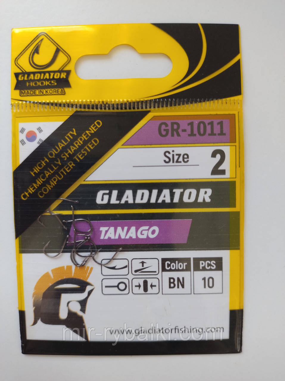 Гачки Gladiator Tanago №2 - 10 шт., фото 1