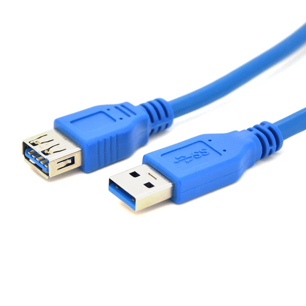 Подовжувач USB 3.0 AM / AF, 3.0m, Blue, пакет