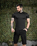 Костюм тактичний літній TRILON чорний футболка + штани трансформери ДЛ6583 ТМ, фото 8