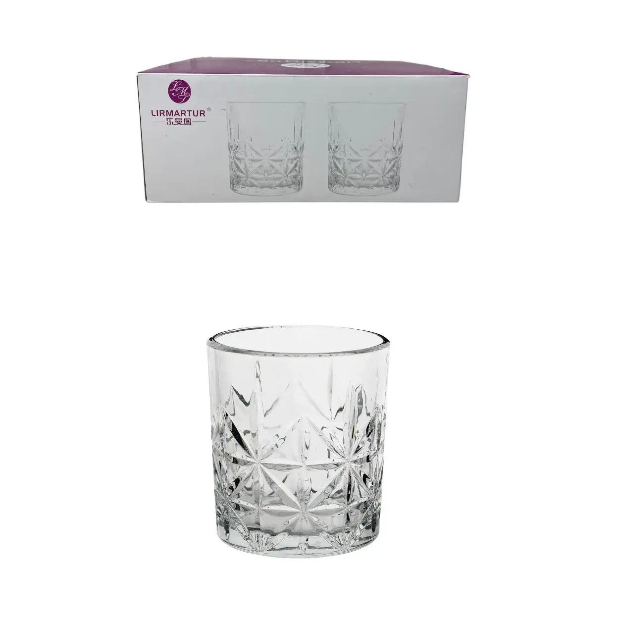 Набір склянок для віскі "Кембридж лайт" низьких 310 мл 6шт Helios 6240(PK82091), фото 1