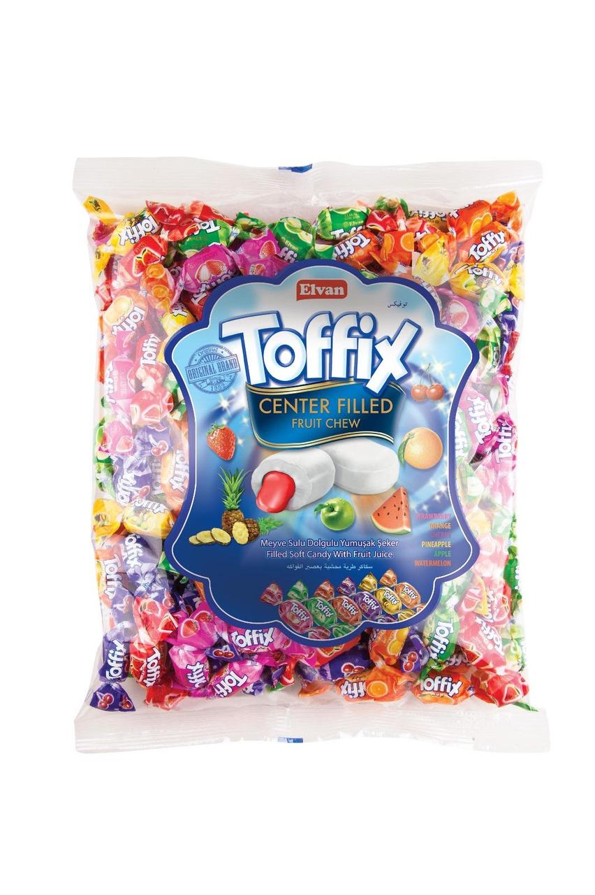 Цукерки жувальні TOFFIX MIX 1кг ТМ Elvan