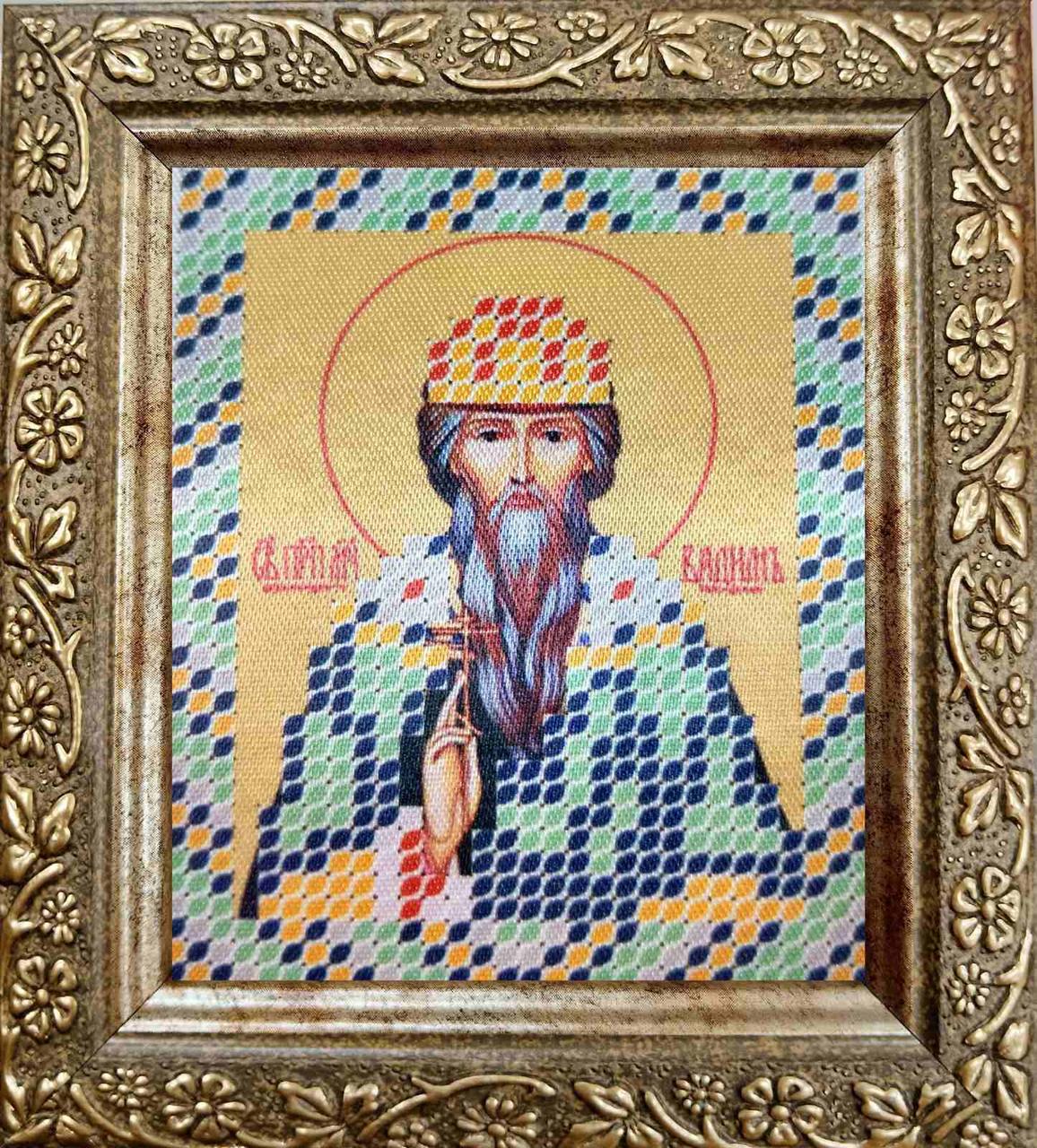Набір для вишивання бісером ArtWork ікона Святий Вадім НВТ 7082 6х7см з рамкою в комплекті, фото 1