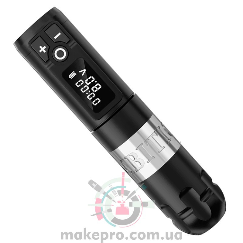 Бездротова тату машинка Ambition Soldier Tattoo Machine 4.0 mm (black with silver)