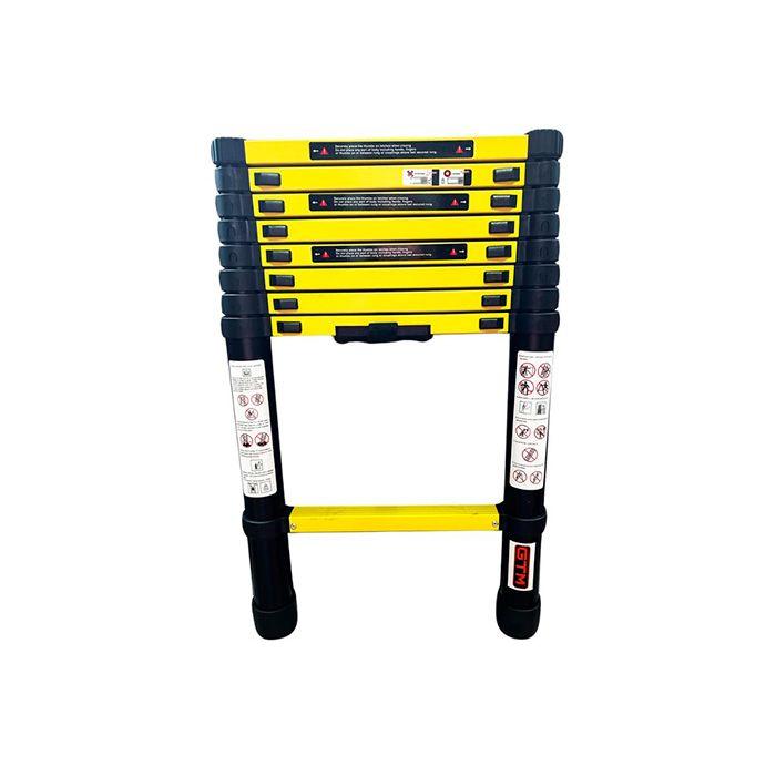 Драбина телескопічна GTM 1x9 алюмінієва, 2.6 м (KME1026Y/881026) (39526), фото 1