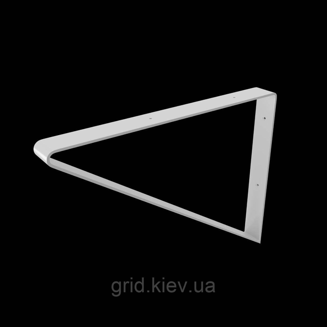 Кронштейн полиця LOFT-06 400х300 (40х4) посилений 1шт білий