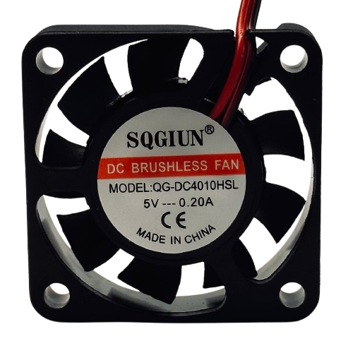 Вентилятор кулер 4010 5В 5100 об./хв. 0.75Вт 40x40x10 мм 2 дроти QC-DC4010HSL