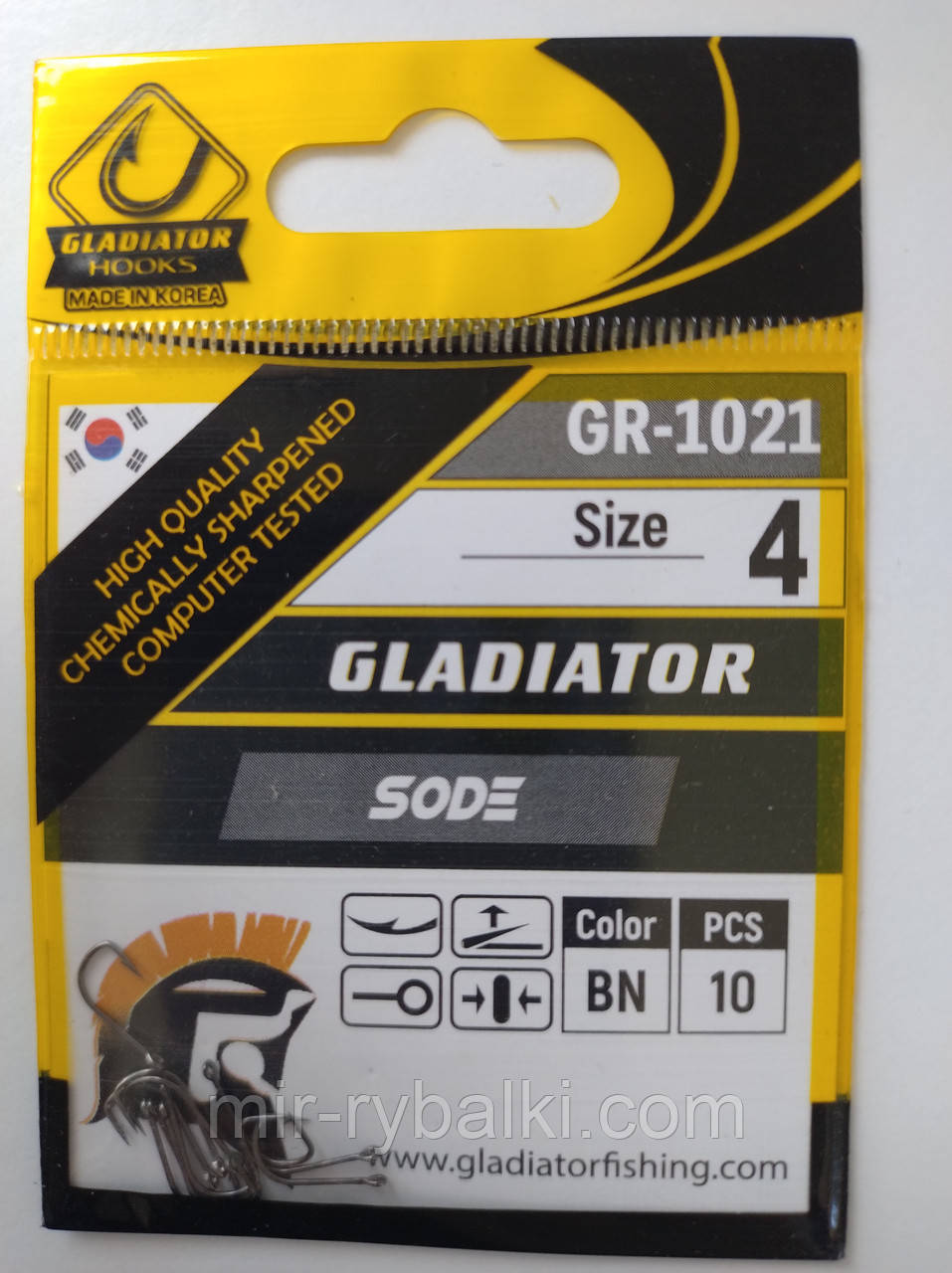 Гачки Gladiator Sode №4 - 10 шт., фото 1