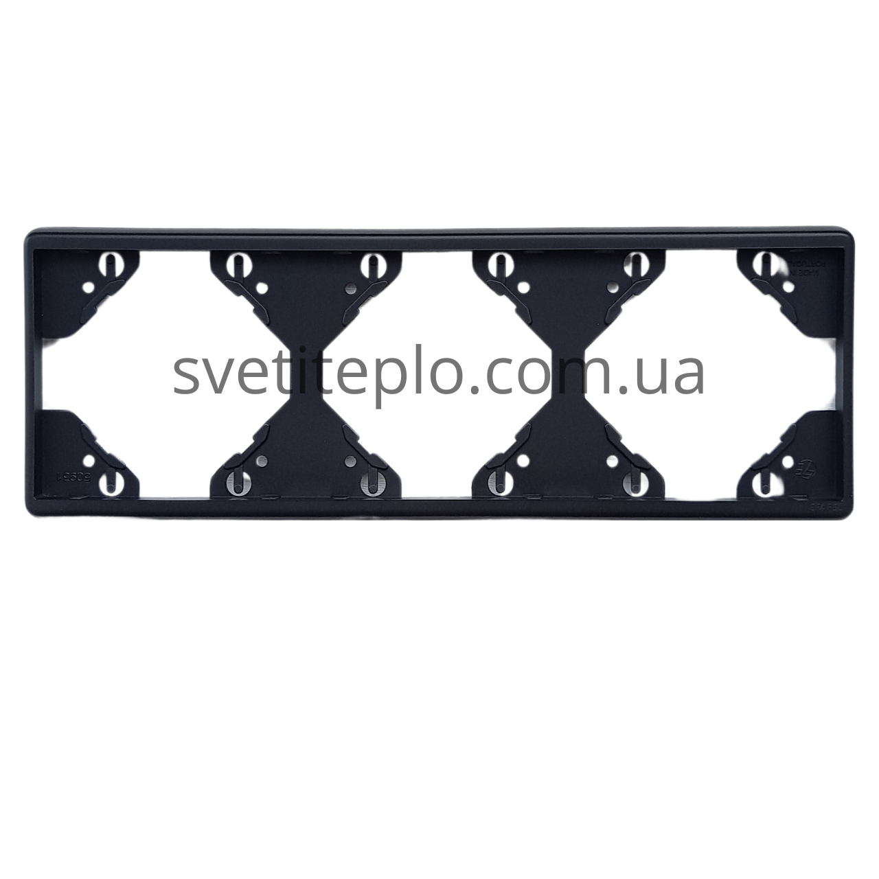 APOLO EFAPEL Рамка 3-містна горизонтальна ЧОРНА МАТОВА