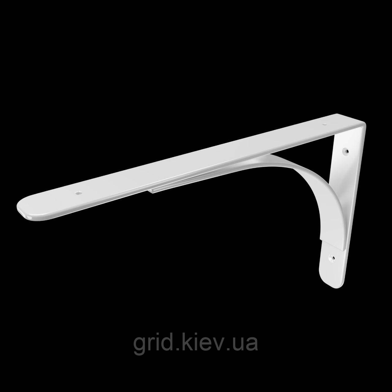 Кронштейн полиця LOFT-14 300х300 (40х4) з розкосом 1шт білий