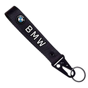 Брелок чорний з карабіном з маркою авто BMW / БМВ. Найкращий подарунок чоловіку