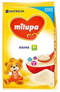 Молочна каша Milupa Манна з 6 місяців, 210г.(Мілупа)