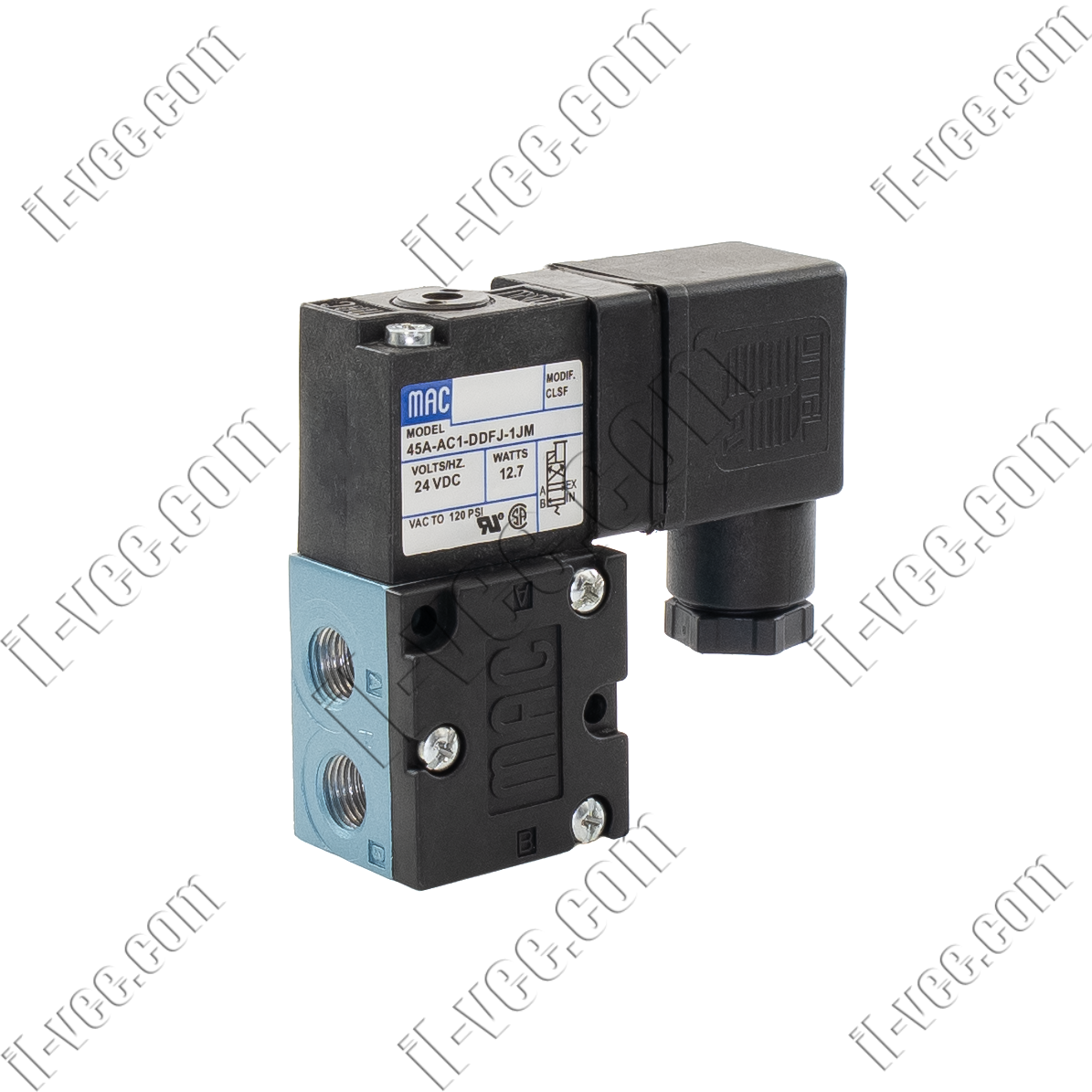 Електромагнітний клапан MAC 45A-AC1-DDFJ-1JM, 1/8IN NPT, 24VDC 12.7W