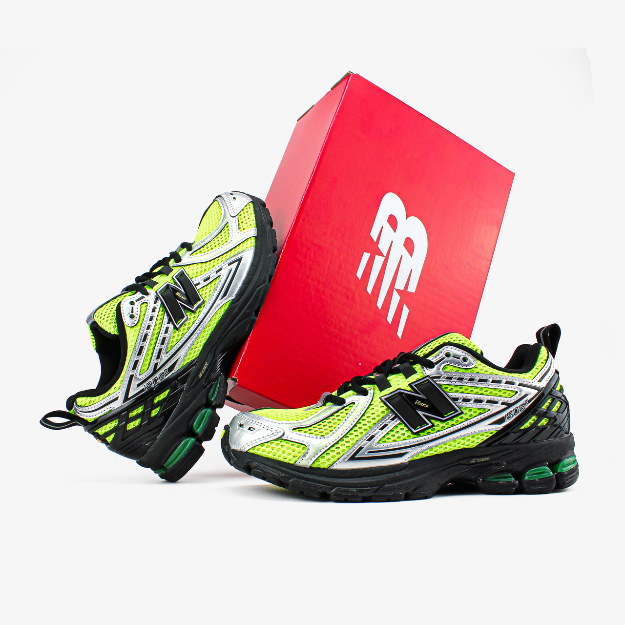Кросівки чоловічі зелені New Balance 1906R "Neon Green" (16922)