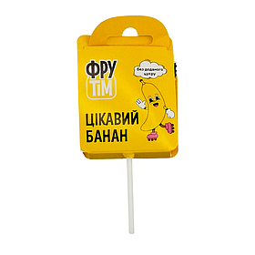 Натуральні льодяники на паличці Фрутим зі смаком банана 10г