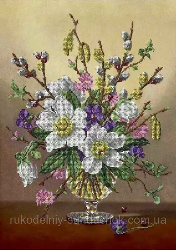 Схема для вишивання бісером ТМ Acorns Весняний букет А3-К-360, фото 1