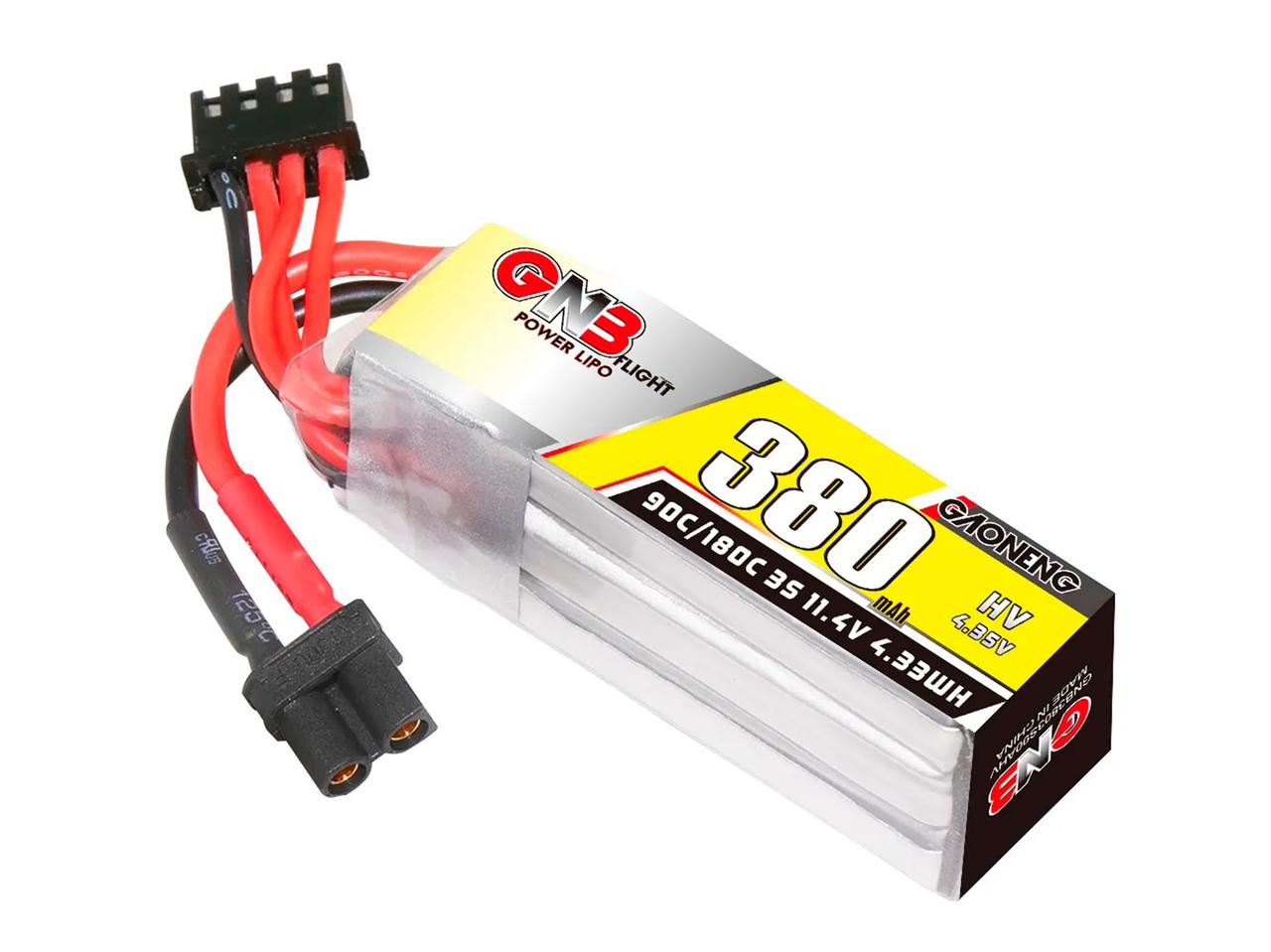 Акумулятор Gaoneng GNB HV 380 mAh 1S 60C (з дротом)